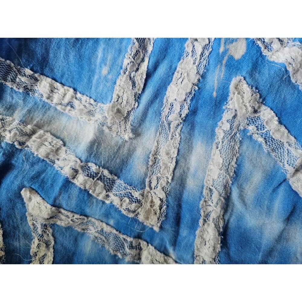 Umgee Sleeveless mini dress top Lace Boho Festival Tie Dye Size Medium - Picture 4 of 10